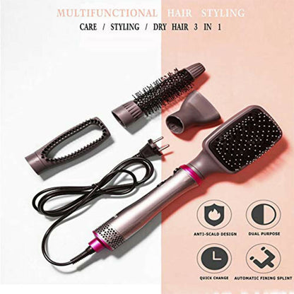 Vgr V-408 Professional Hot Air Styler, 700W 4 in 1:- VGR brought you 4 in 1 tool to keep your hair styled on daily basis. You can curl, straighten, dry (Grey, Pink)