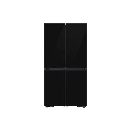 Samsung Bespoke T Style Black Glass French Door Refrigerator, 602L Net Capacity, RF65DB90B022LV