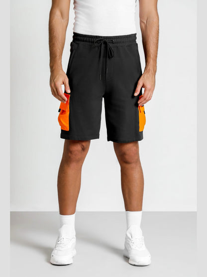 TRIBE OF 6 BABYLON GRAPHIC CARGO SHORTS