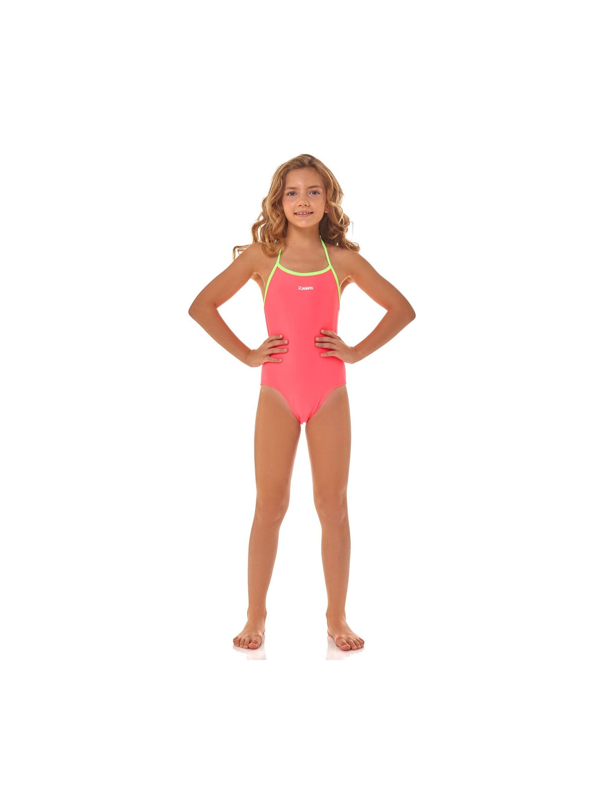 ZAGANO GIRLS SWIMSUIT Bora-coral