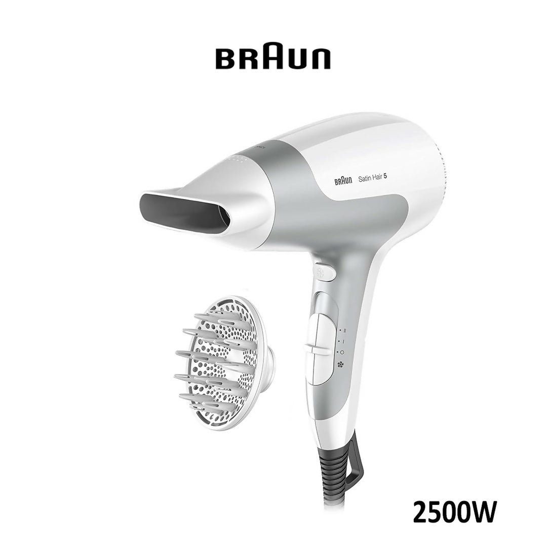 BraunPowerPerfection dryer HD585 Ionic | Ultra Powerful | Lightweight | Cold Shot | With Diffuser | 2500 Watts