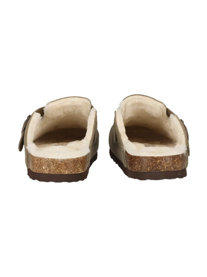 CRUZ CAMILLO LEATHER CORK CLOG W/WARM LINING
