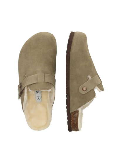 CRUZ CAMILLO LEATHER CORK CLOG W/WARM LINING