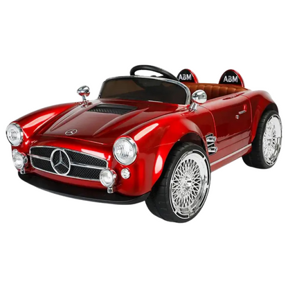 Mercedes-Benz Vintage Kids Ride-On Car – 12V Battery, Dual Motors, Remote Control, LED Lights & Music (Ages 1–6)