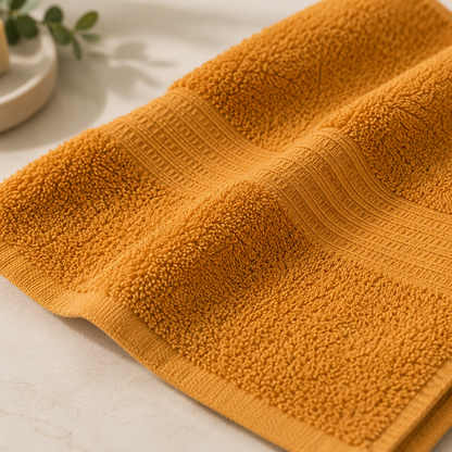 Karaca Home Back To Basic Light Mustard Face Towel 50 x 90 cm, 200.18.01.0956
