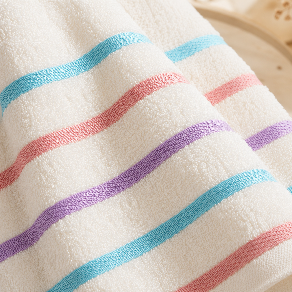 Karaca Home Follow Your Dreams Bordered Face Towel 50 x 90 cm, 200.19.01.0320