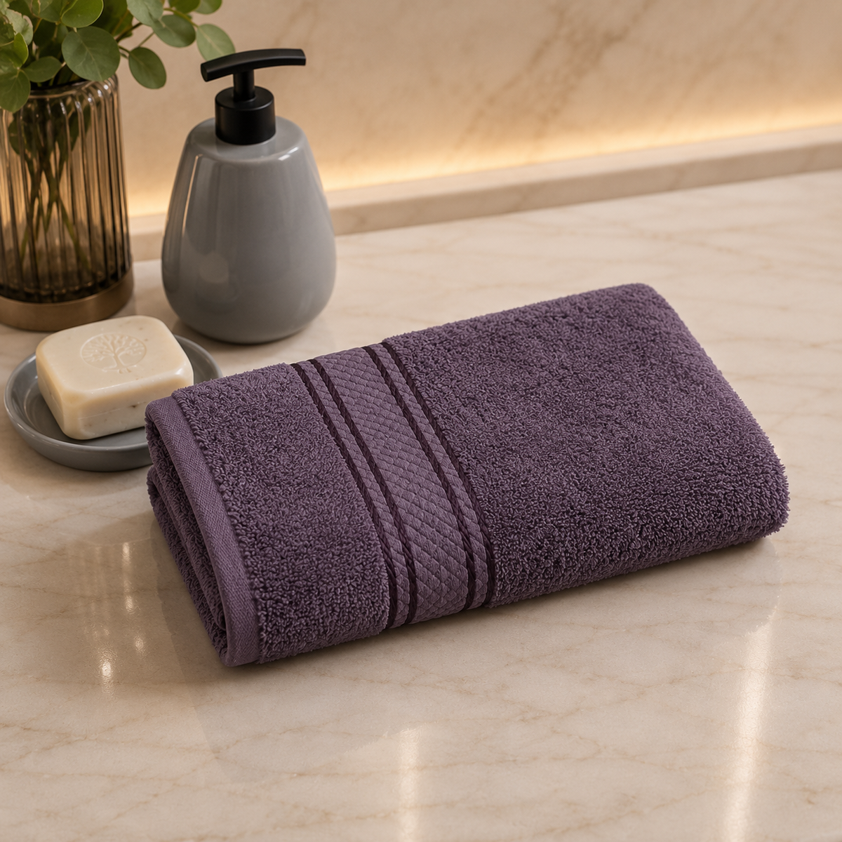 Karaca Home Daily Soft 100% Cotton Face Anthracite Towel 50 x 90 cm, 200.20.01.0291