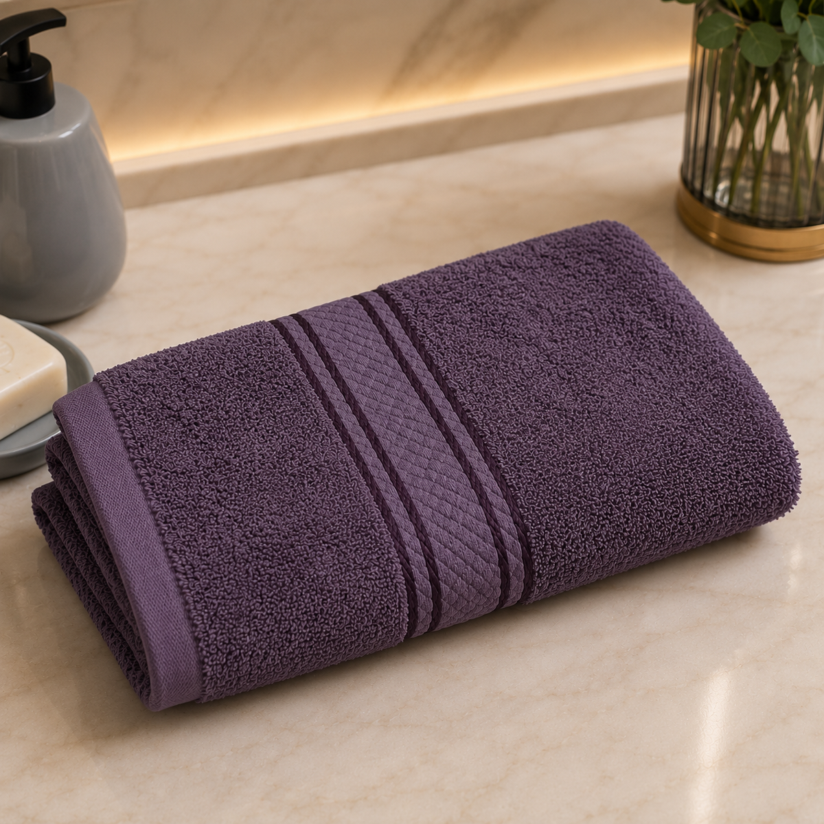 Karaca Home Daily Soft 100% Cotton Face Anthracite Towel 50 x 90 cm, 200.20.01.0291