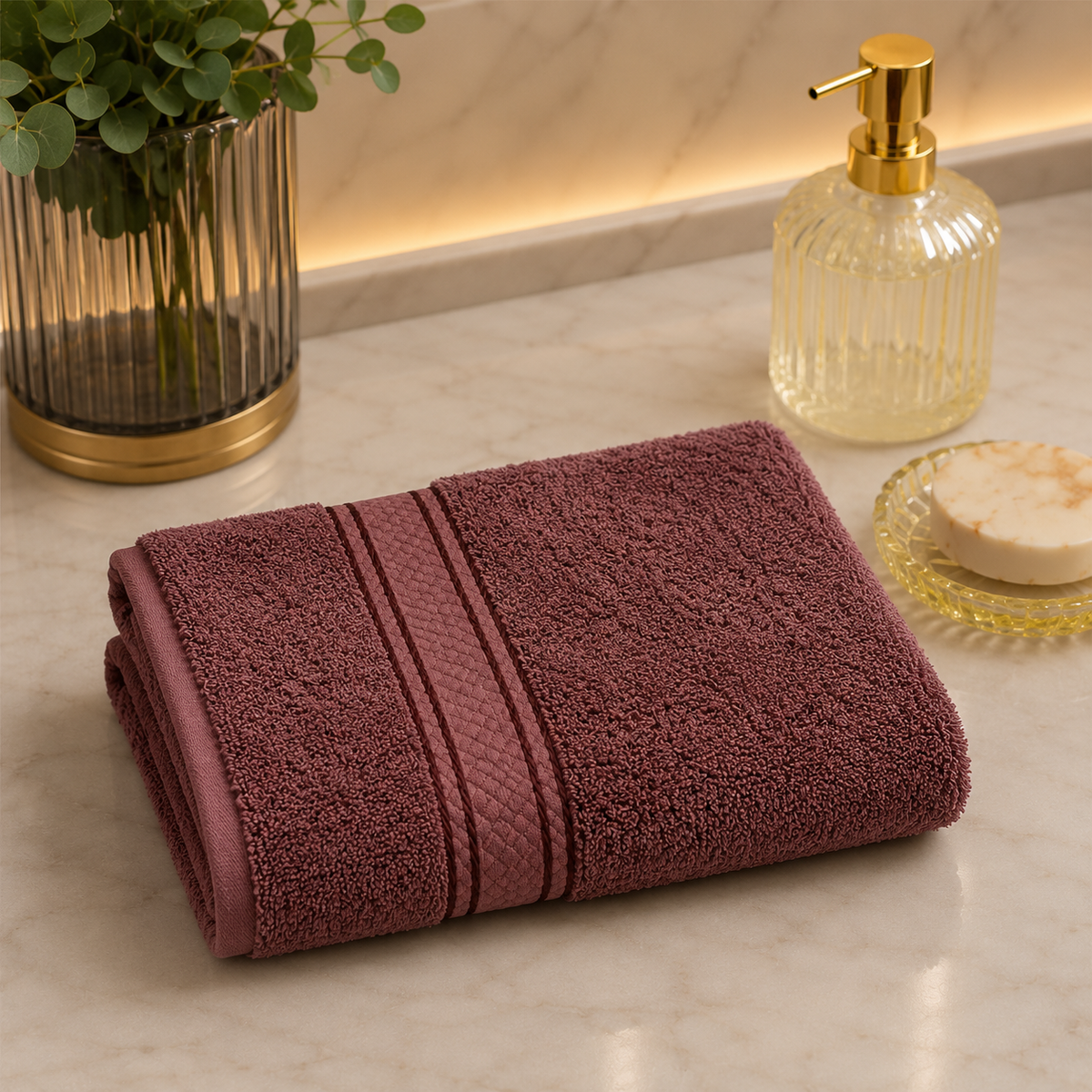 Karaca Home Daily Soft 100% Cotton Face Coffee Towel 50 x 90 cm, 200.20.01.0285