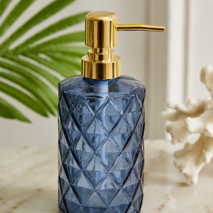 Karaca Home Pamela Navy Blue Liquid Soap Dispenser 350 ml, 153.09.01.5216