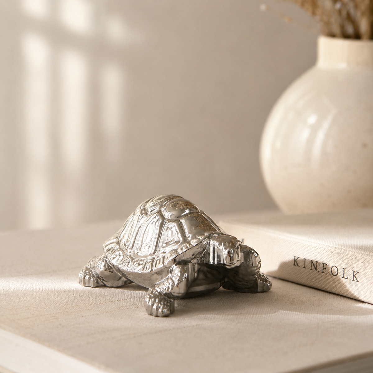 Karaca Home Tiny Turtle Decorative Object - Silver, 8680214382639