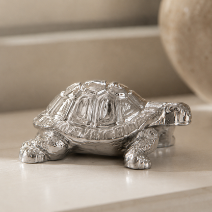 Karaca Home Tiny Turtle Decorative Object - Silver, 8680214382639