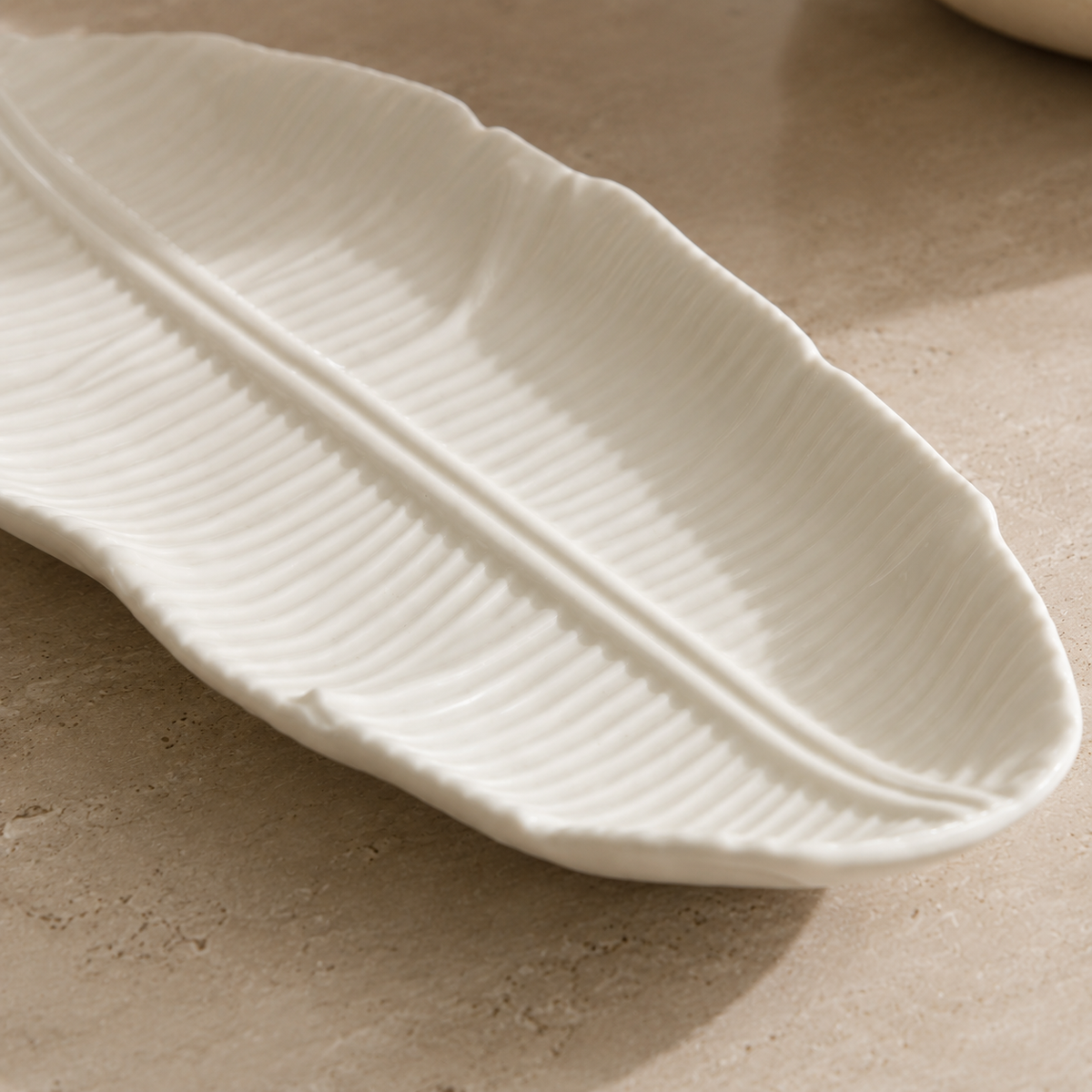 Karaca Home Leaf White Decorative Plate , 300.23.01.0317
