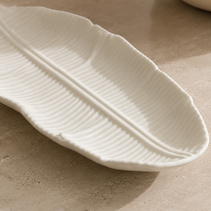 Karaca Home Leaf White Decorative Plate , 300.23.01.0317