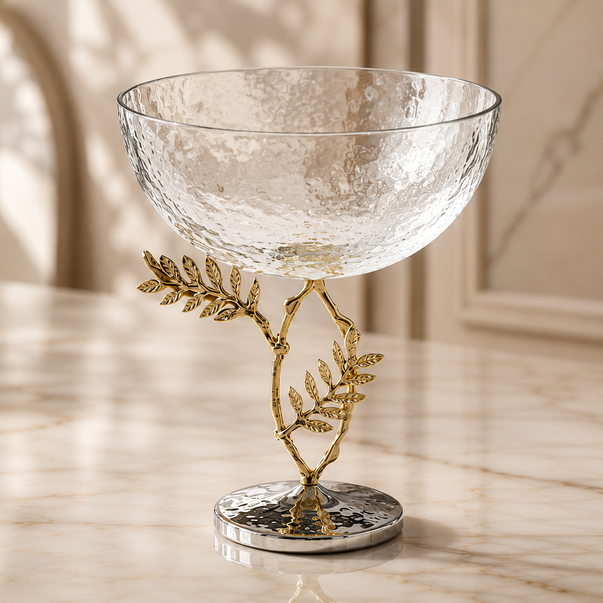 Karaca Home Carmenta Footed Glass Bowl 21 x 18 cm, 153.09.01.9495
