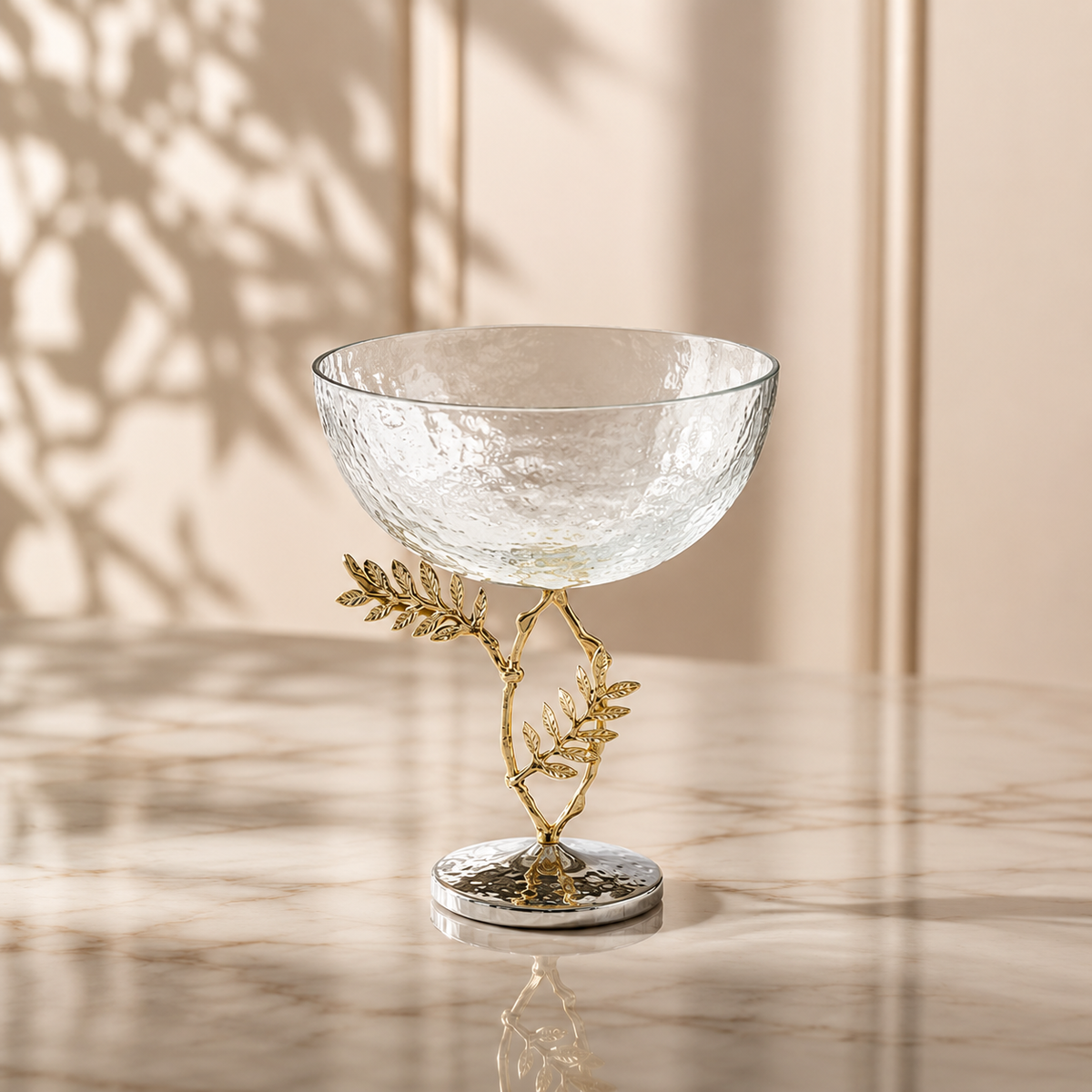 Karaca Home Carmenta Footed Glass Bowl 21 x 18 cm, 153.09.01.9495