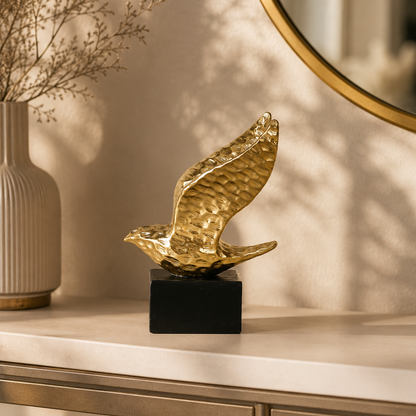 Karaca Home Amelia Gold Bird Figurine, 153.09.01.6415