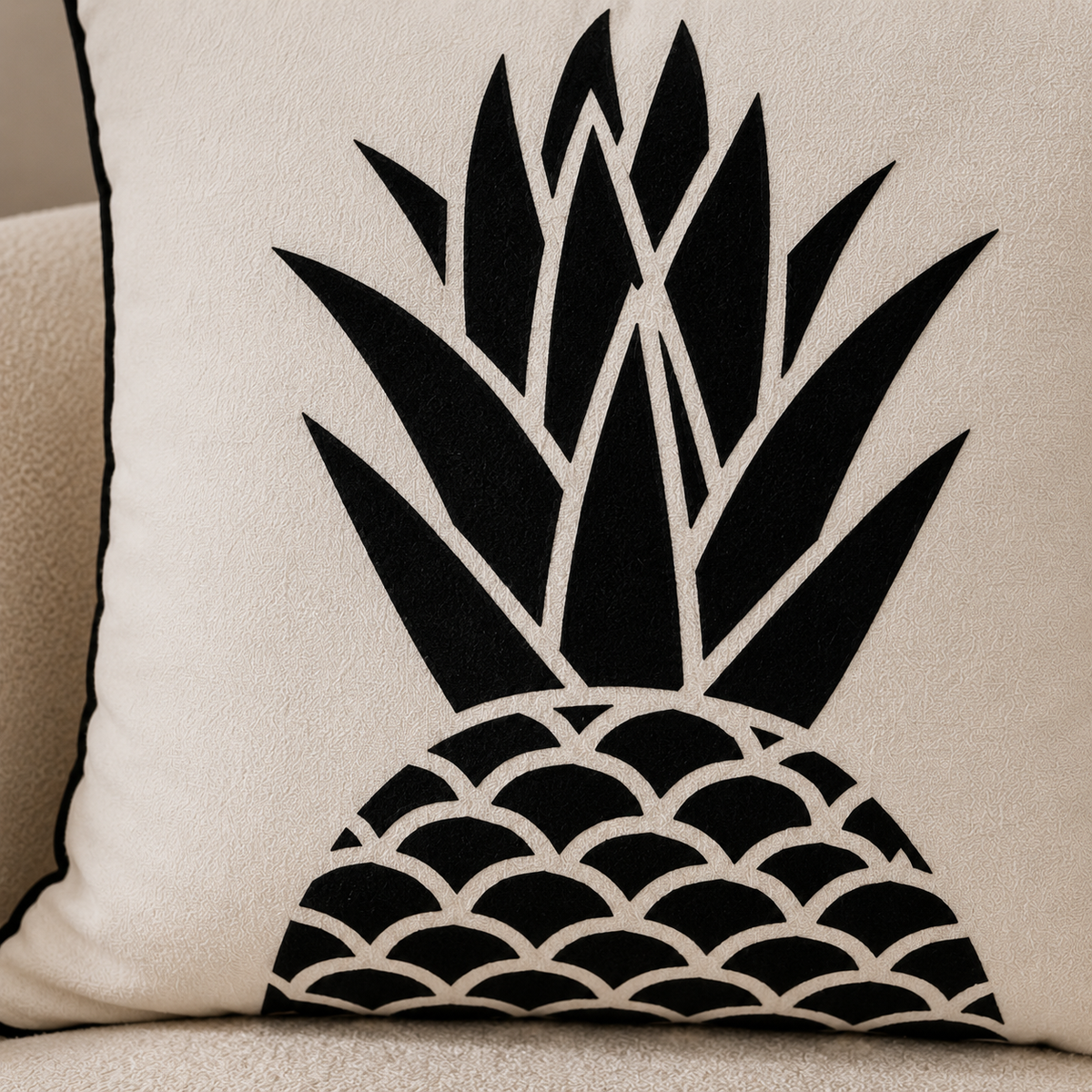 Karaca Home Pineapple Filled Cushion 43 - 43 cm, 153.09.01.6398