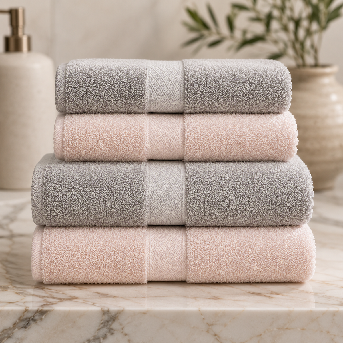 Karaca Sarah Anderson Alven 4-Piece Bath Set