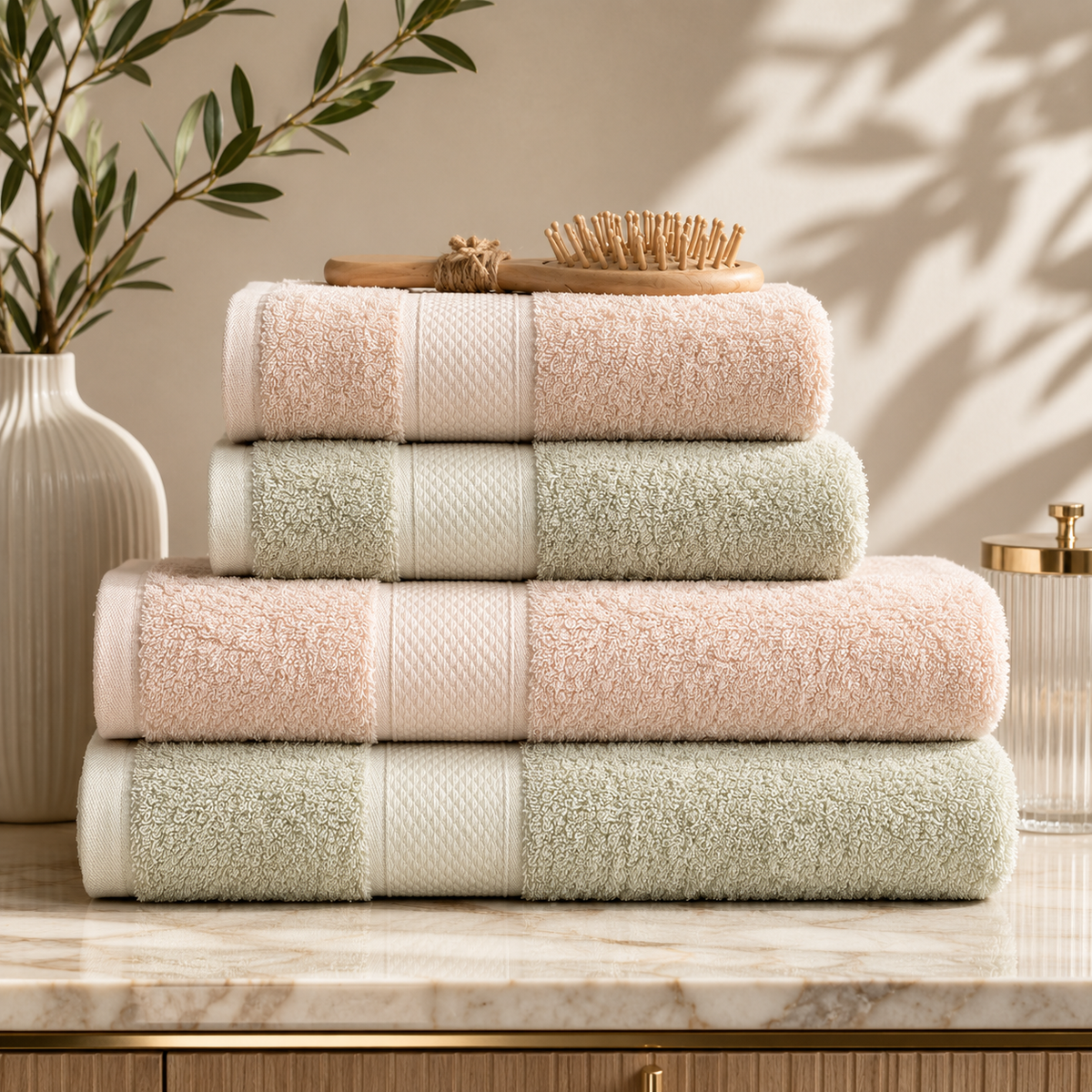 Karaca Sarah Anderson Alven 4-Piece Bath Set