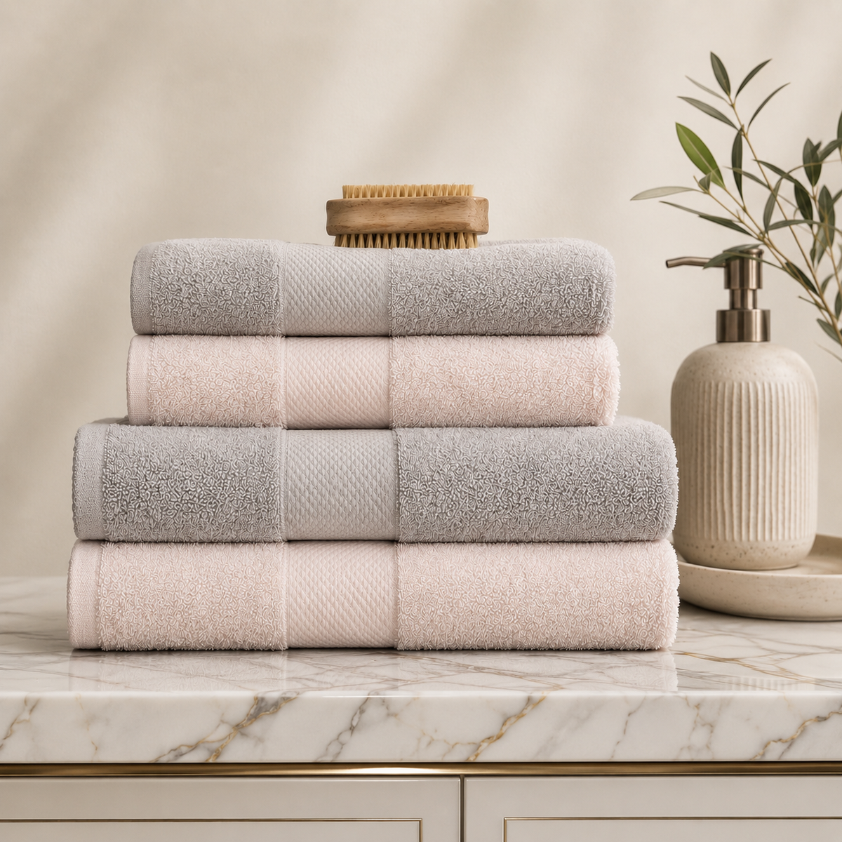 Karaca Sarah Anderson Alven 4-Piece Bath Set