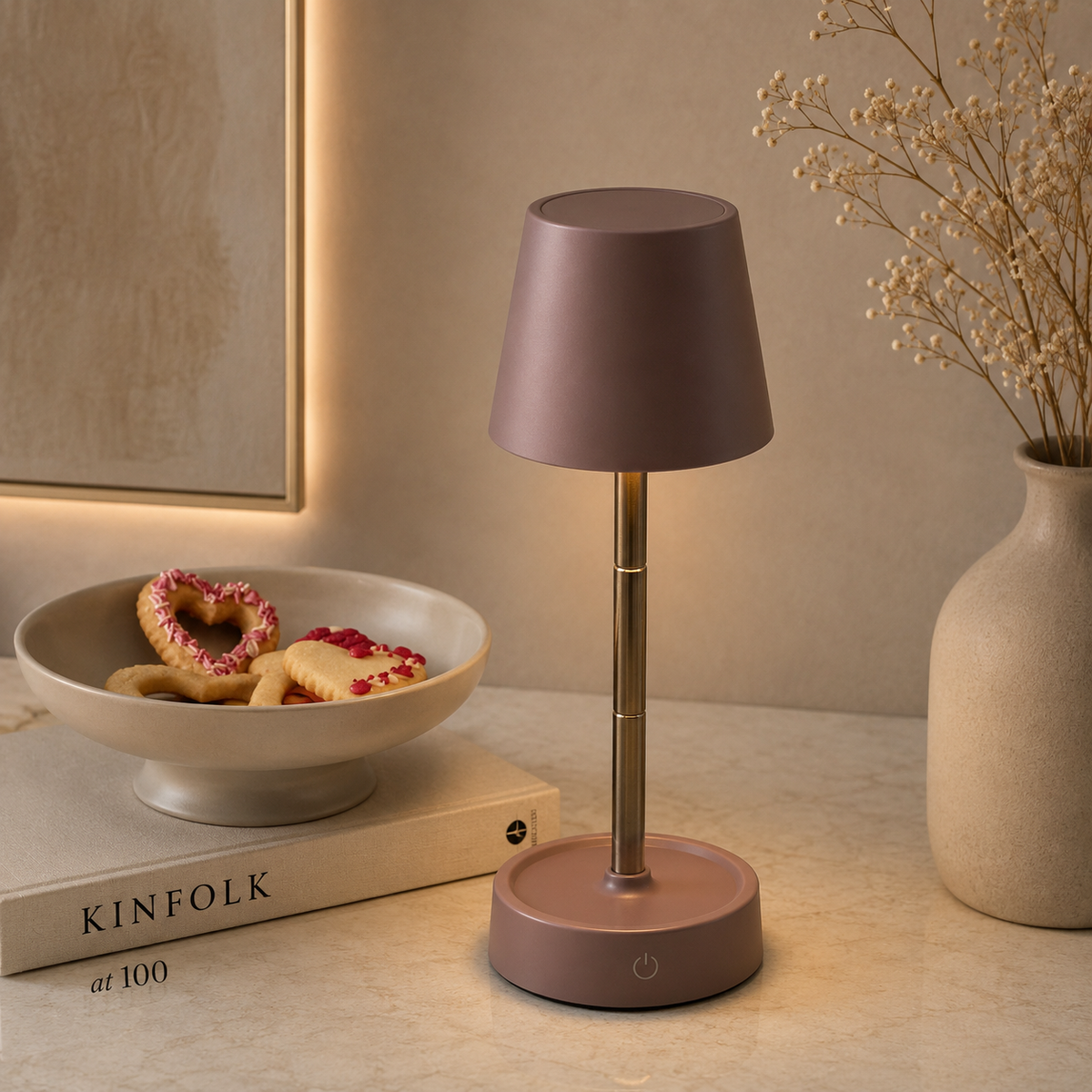 Karaca Home Space LED Pink Table Lamp, 153.09.01.6400