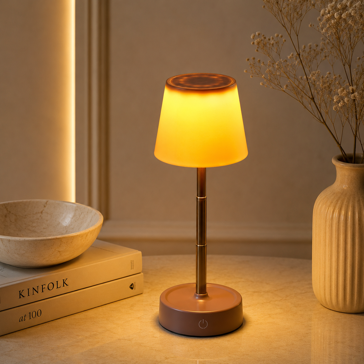 Karaca Home Space LED Pink Table Lamp, 153.09.01.6400