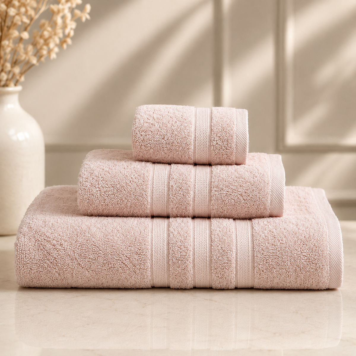 Karaca Home Comfort Touch Plain 100% Cotton Powder Towel 30 x 50 cm, 200.22.11.0096