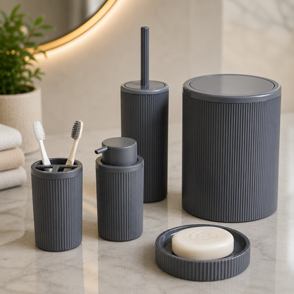 Karaca Home Mayra 5-Piece Bathroom Set