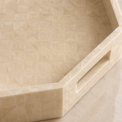 Karaca Home Carrie Hexagonal Decorative Tray 37 x 37 cm, 8680214399644