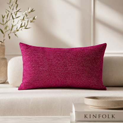 Karaca Home Joyce Plain Fuchsia Cushion 30 x 50 cm, 200.19.01.0478
