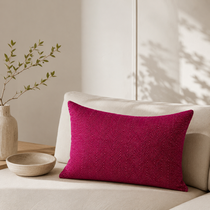 Karaca Home Joyce Plain Fuchsia Cushion 30 x 50 cm, 200.19.01.0478