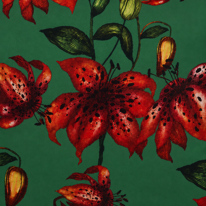Karaca Home Floral Green Decorative Pillow 45 x 45 cm, 300.21.02.0235
