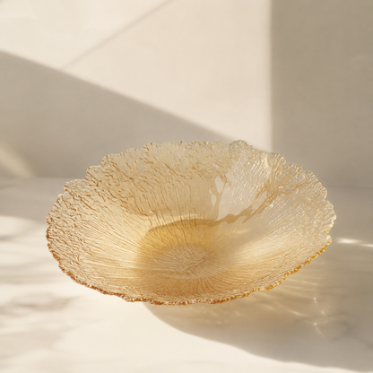 Karaca Home Gemma Amber Decorative Medium Bowl - 21 cm, 8680214386743