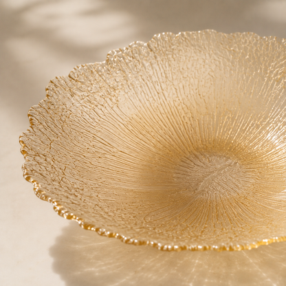 Karaca Home Gemma Amber Decorative Medium Bowl - 21 cm, 8680214386743