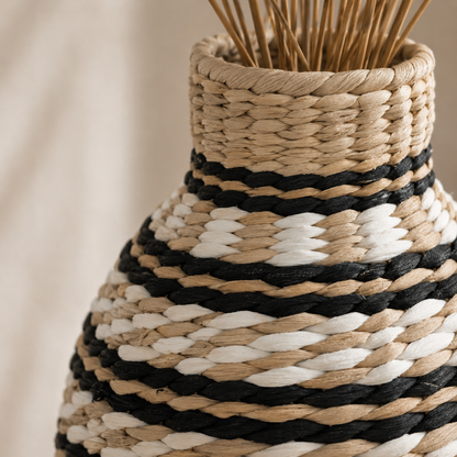 Karaca Home Silviana Bohemian Wicker Vase 31 cm, 153.09.01.6645