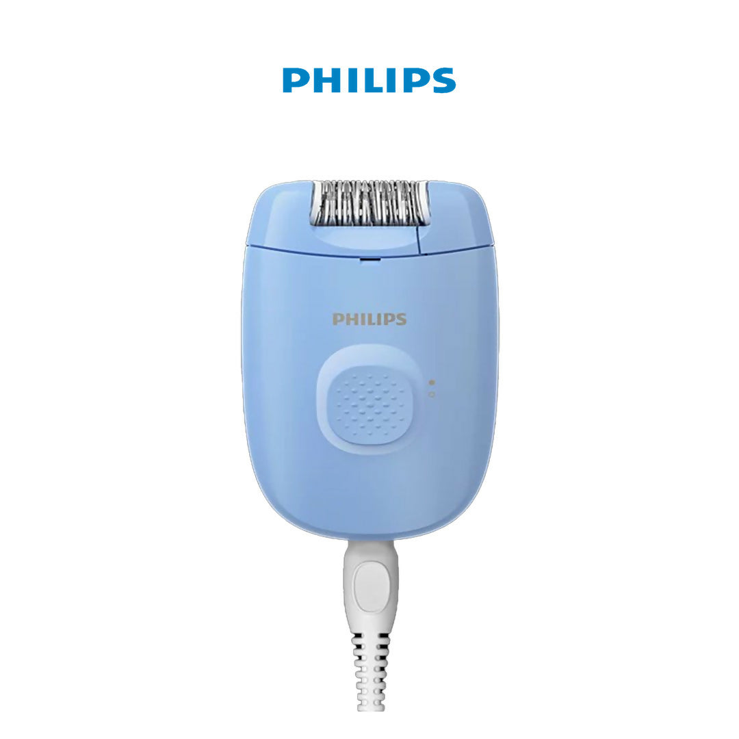 Philips Hair Removal Device, Portable Compact Design, Washable Head, Wired, Smooth up to 4 Weeks, Colour Blue, BRE228/05