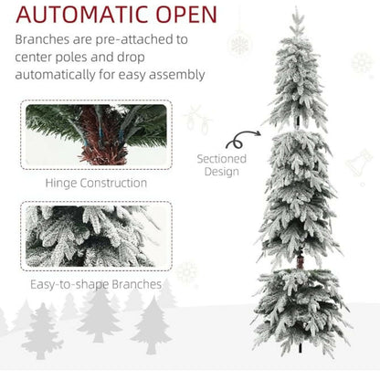 Lumi White Boy Christmas tree with LED light - 240cm HJT2643S