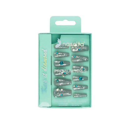 Nascita Premium Diamond Artificial Nails Set 290 Pack of 12