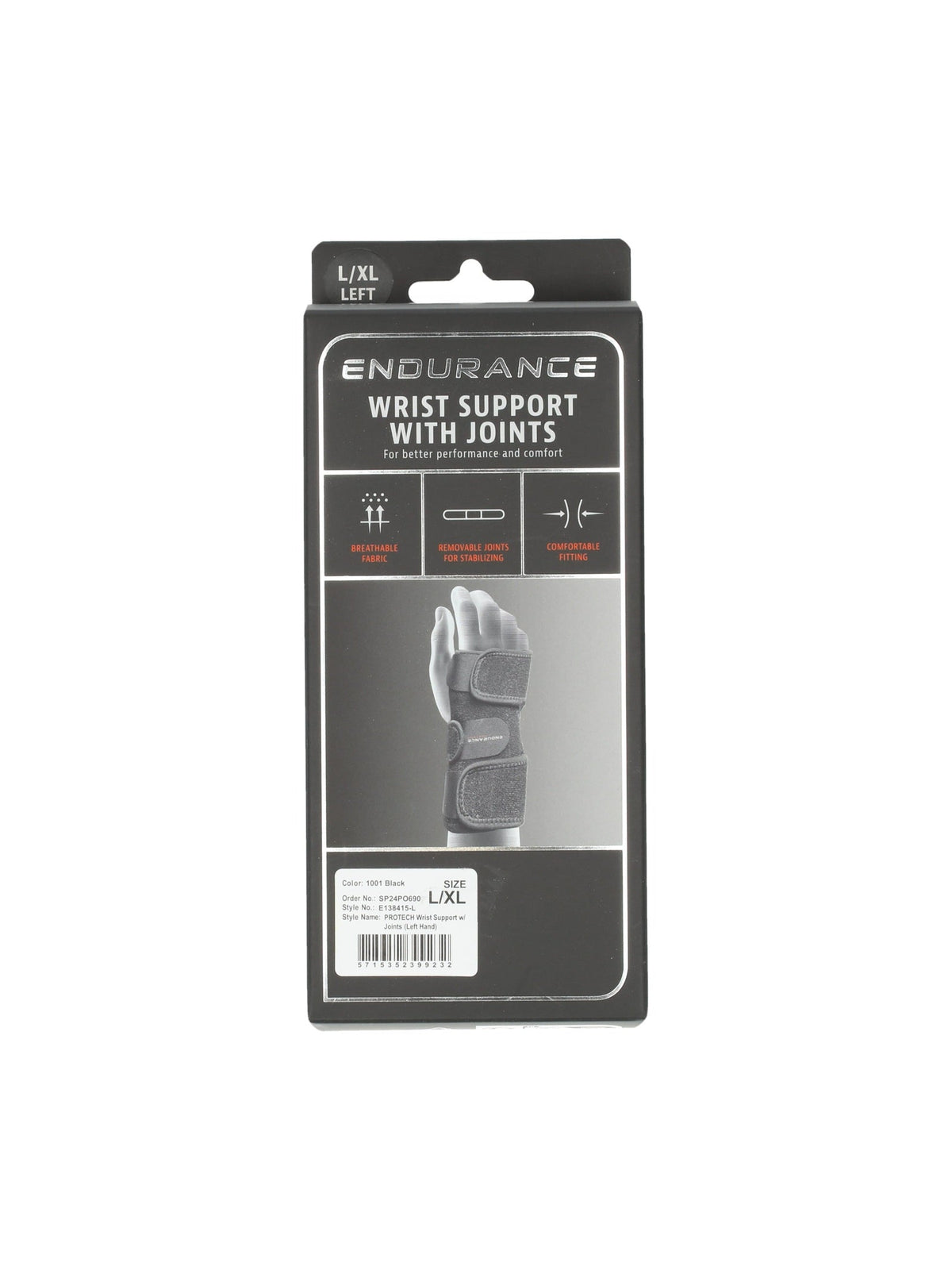 ENDURANCE PROTECH WRIST SUPPORT W/ JOINTS (RIGHT HAND)
