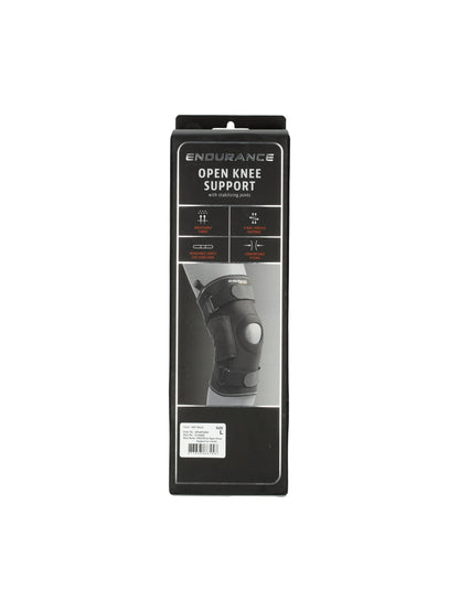 ENDURANCE PROTECH OPEN KNEE SUPPORT W/ JOINTS