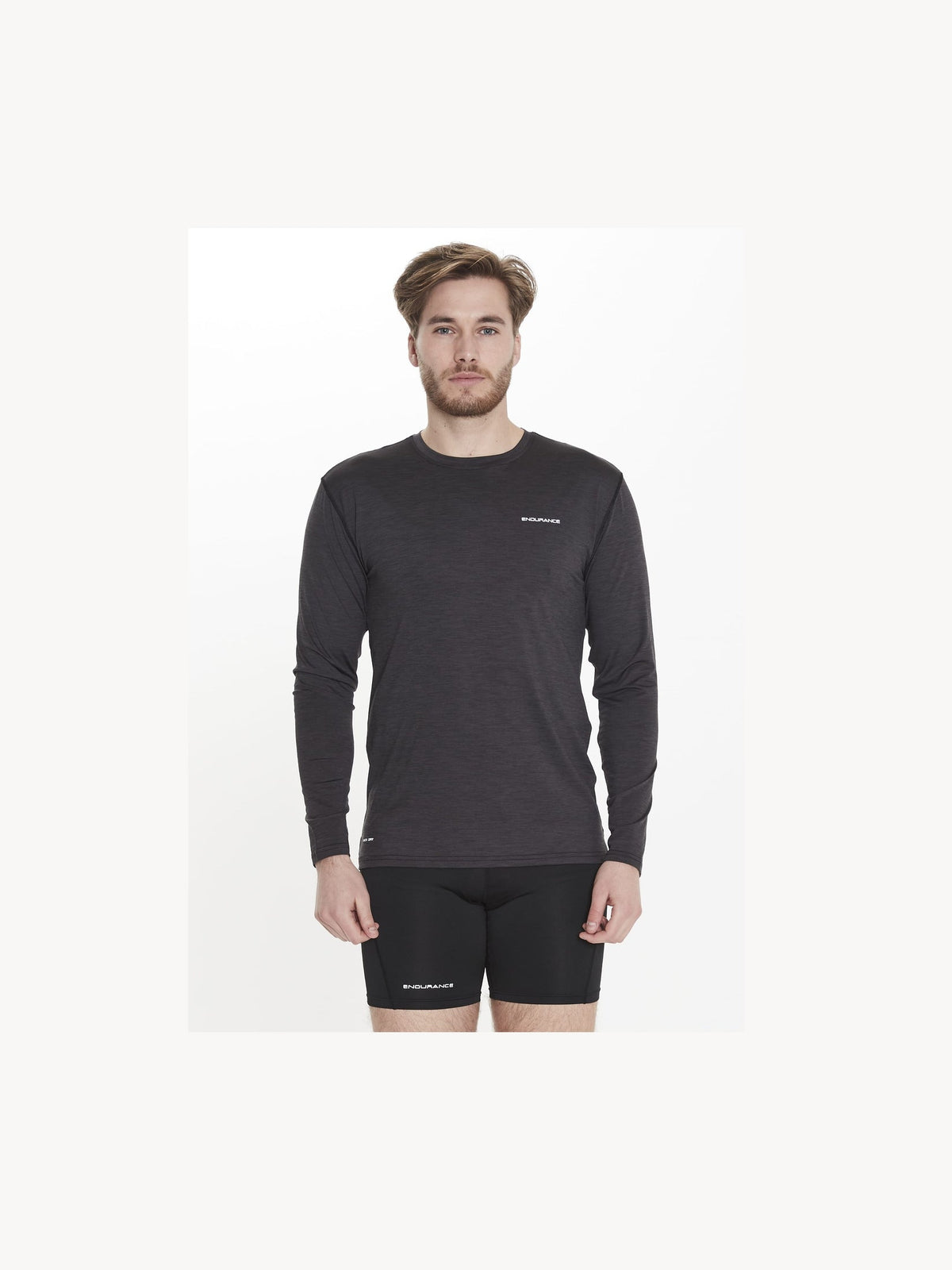 ENDURANCE MELL M MELANGE L/S TEE