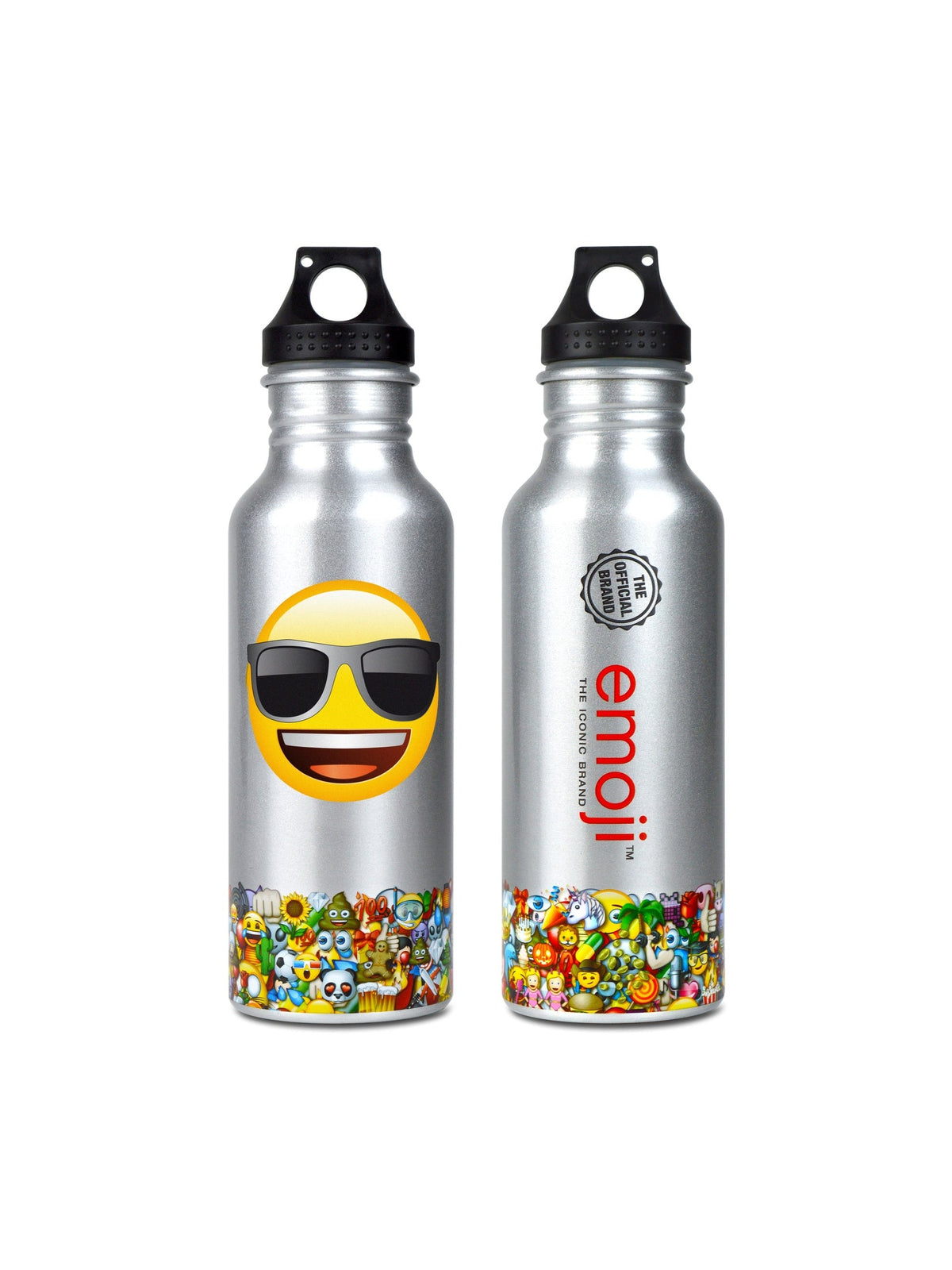 EMOJI WATER BOTTLE SILVER