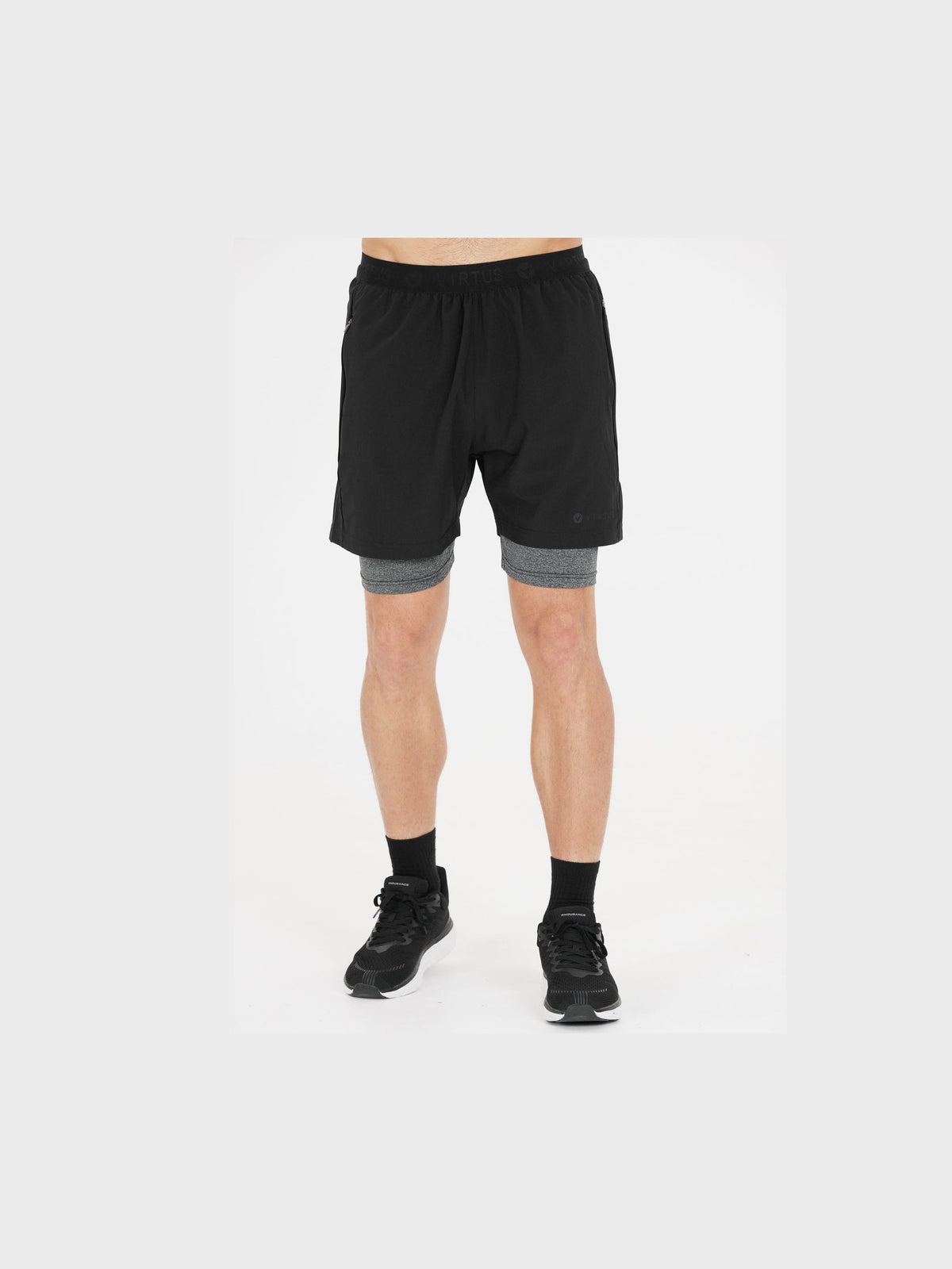 VIRTUS DYLAN M 2-IN-1 STRETCH SHORTS