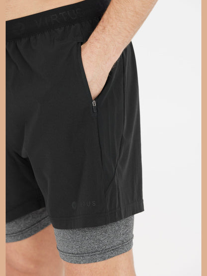 VIRTUS DYLAN M 2-IN-1 STRETCH SHORTS