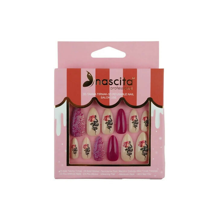 Nascita 3D Artificial Nails Set 310 Pack of 12