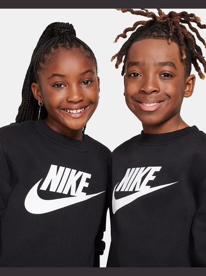 NIKE K NSW CLUB FLC CREW LS HBR