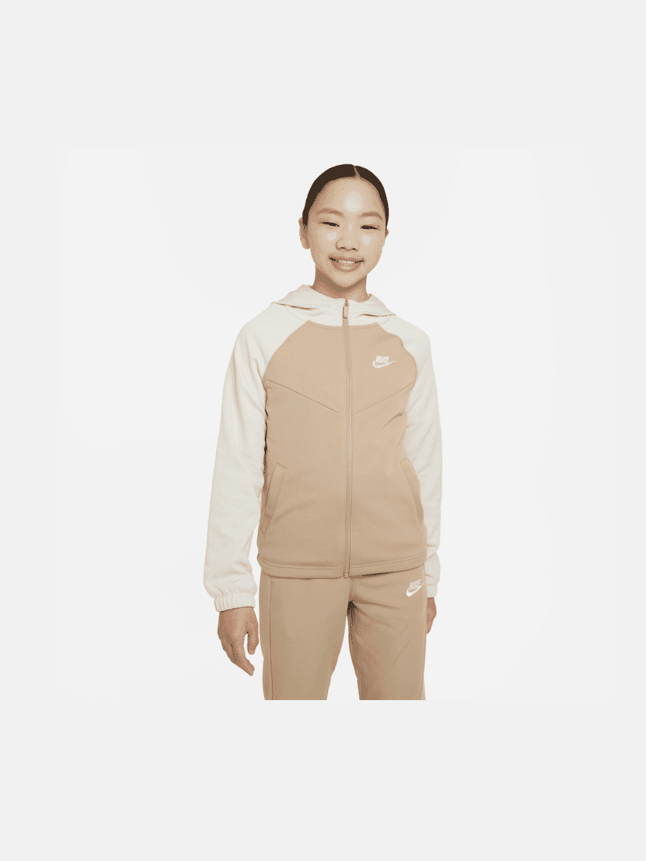 NIKE K NSW TRACKSUIT POLY HD FZ LBR