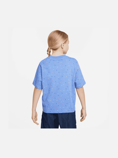 NIKE G NK NSW TEE BOXY SWOOSH AOP