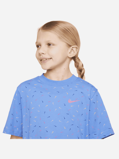 NIKE G NK NSW TEE BOXY SWOOSH AOP